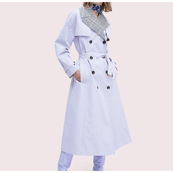 Kate Spade NY Lavendar Trench Coat - Picture 2 of 8
